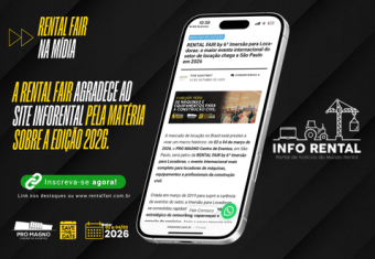 O mercado de locação no Brasil está prestes a viver um marco histórico: de 02 a 04 de março de 2026, o PRO MAGNO Centro de Eventos, em São Paulo, será palco da RENTAL FAIR by 6ª Imersão para Locadoras, o evento internacional mais completo para locadoras d